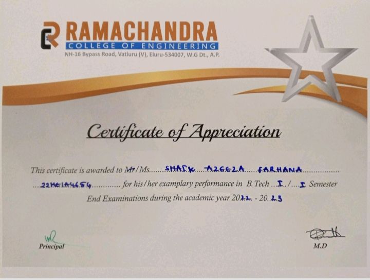 Academic Award